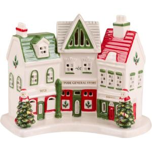 imageSpode Christmas Tree Miniature Christmas Village Figural Decoration LED Lighted Christmas Village Set Ceramic Holiday Decor  Dolomite Christmas Collectible for Indoor Display ChurchShoppes