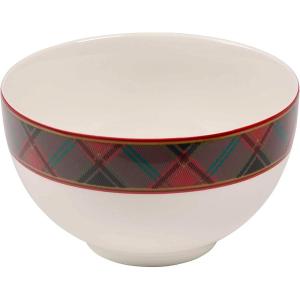 imageSpode Christmas Tree Tartan Rice Bowl  Soup Bowls for the Holidays Christmas Kitchen Bowls for Rice Dessert ampamp Stews Noodle BowlsRice Bowls  Ceramic Cereal Bowl  6Inch