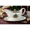 imagePortmeirion Christmas Tree 9 Oz Gravy Boat ampamp Stand  Festive Porcelain Sauce Boat with Tray for Holiday Gatherings Holiday Serveware for Gravy Sauces Syrups  Microwave Dishwasher Oven Safe
