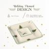 imageSpode Christmas Tree 12 Inch Square Porcelain Chip and Dip  Porcelain Serving Platter for Cheese Appetizers Chips Salsa  Dishwasher Safe  Ideal for Indoor ampamp Outdoor Holiday Entertaining