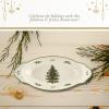 imageSpode Christmas Tree 1225quot Round Handled Serving Platter  Porcelain Serving Plate for Holiday Snacks Appetizers Buffet Displays  Dishwasher Safe  Christmas Dcor ampamp Holiday Gift