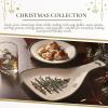 imageSpode Christmas Tree 13quot Large Handled Paddle Porcelain for Kitchen Utensils  MessFree Cooking Holiday Spoon Rest for Kitchen Counter ampamp Stovetop  For Spatula Spoon Tongs