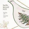 imageSpode Christmas Tree 13quot Large Handled Paddle Porcelain for Kitchen Utensils  MessFree Cooking Holiday Spoon Rest for Kitchen Counter ampamp Stovetop  For Spatula Spoon Tongs