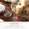 imageSpode Christmas Tree 19oz Stemless Wine Glasses Set of 4  VintageInspired Holiday Drinkware with Cozy Seasonal Charm Ideal for Mulled Wine at Festive Gatherings and Holiday Entertaining
