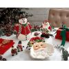 imageSpode Christmas Tree Black ampamp White Santa Candy Jar  8Inch Ceramic Candy Storage Jar with Lid  Decorative Christmas Cookie Container for Holiday Kitchen Counter Displays Treats and Gifts