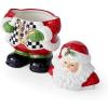 imageSpode Christmas Tree Black ampamp White Santa Candy Jar  8Inch Ceramic Candy Storage Jar with Lid  Decorative Christmas Cookie Container for Holiday Kitchen Counter Displays Treats and Gifts