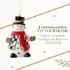 imageSpode Christmas Tree Black ampamp White Snowman Ornament Classic Holiday Ornaments Festive Hanging Decorations  Collectible Christmas Tree Ornaments for Home ampamp Holiday Decor Keepsake GiftSnowman