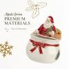 imageSpode Christmas Tree Candy Bowl  75Inch Earthenware Bowl for Candy Nuts Potpourri Holiday Decor  FoodSafe Decorative Design with Santa and Tree Motif  Christmas Gift Festive Tabletop AccentChristmas Tree Santa Candy Bowl