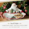 imageSpode Christmas Tree Candy Bowl  75Inch Earthenware Bowl for Candy Nuts Potpourri Holiday Decor  FoodSafe Decorative Design with Santa and Tree Motif  Christmas Gift Festive Tabletop AccentChristmas Tree Santa Dish
