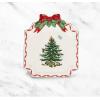 imageSpode Christmas Tree Candy Bowl  75Inch Earthenware Bowl for Candy Nuts Potpourri Holiday Decor  FoodSafe Decorative Design with Santa and Tree Motif  Christmas Gift Festive Tabletop AccentChristmas Tree Ribbons Canape Plate