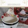 imageSpode Christmas Tree Candy Bowl  75Inch Earthenware Bowl for Candy Nuts Potpourri Holiday Decor  FoodSafe Decorative Design with Santa and Tree Motif  Christmas Gift Festive Tabletop AccentChristmas Tree Santa Nut Bowl