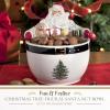 imageSpode Christmas Tree Candy Bowl  75Inch Earthenware Bowl for Candy Nuts Potpourri Holiday Decor  FoodSafe Decorative Design with Santa and Tree Motif  Christmas Gift Festive Tabletop AccentChristmas Tree Santa Nut Bowl