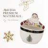 imageSpode Christmas Tree Candy Bowl  75Inch Earthenware Bowl for Candy Nuts Potpourri Holiday Decor  FoodSafe Decorative Design with Santa and Tree Motif  Christmas Gift Festive Tabletop AccentChristmas Tree Santa Nut Bowl