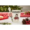 imageSpode Christmas Tree Collection Mug and Spoon Set 14Ounce Made of Porcelain Mugs for Coffee Milk Tea and Hot Cocoa Dishwasher and Microwave Safe Black and White 1798038Black and White