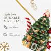 imageSpode Christmas Tree Figural Teapot  Festive 27 oz Christmas Teapot with Mistletoe Accents Peppermint Stripe Spout and Ribbon Handle  Decorative Dolomite Tea Pot for Holiday Tea Parties