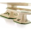 imageSpode Christmas Tree Footed Square Cake Plate  65Inch Holiday Cake Stand for Desserts Cupcakes and Treat Display  Made of Fine Porcelain with Iconic Christmas Tree Design Dishwasher Safe