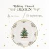 imageSpode Christmas Tree Gold Dinner Plate 105Inch Porcelain Dinner ampamp Appetizer Plate HolidayThemed Serving Plate Microwave ampamp Dishwasher Safe