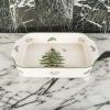 imageSpode Christmas Tree Large Rectangular Handled Dish Deep Baking Pan 15quot x 11quot  Dishwasher Safe Festive Tableware for Holiday Entertaining Christmas Serveware ampamp Seasonal Platters