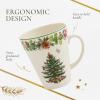imageSpode Christmas Tree Mandarin Mug Measures 14Ounces 2022 Annual Mandarin Mug Holiday Coffee Mugs Cup for Tea Hot Cocoa and Coffee Dishwasher and Microwave Safe