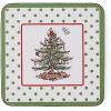 imageSpode Christmas Tree Polka Dot Mug ampamp Coaster Set with Tin Box 5Piece Set  Festive Holiday Gift Set for Tea Lovers  Elegant Porcelain Mugs and CorkBacked Coasters  Dishwasher ampamp Microwave Safe