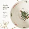 imageSpode Christmas Tree Revere Bowl  Checkered Exterior ampamp Holly Accents Festive Candy Dish or Snack Bowl with Sentiments Inside 6quot Porcelain  Dishwasher ampamp Microwave Safe Great for Gifting ampamp PartiesCheckered
