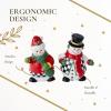 imageSpode Christmas Tree Snowman Salt and Pepper Shaker Set 2Piece Holiday Kitchen ampamp Table Dcor  Festive Home Accent Christmas GiftStocking Stuffer for Collectors ampamp Holiday Enthusiasts