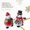 imageSpode Christmas Tree Snowman Salt and Pepper Shaker Set 2Piece Holiday Kitchen ampamp Table Dcor  Festive Home Accent Christmas GiftStocking Stuffer for Collectors ampamp Holiday Enthusiasts