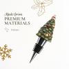 imageSpode Christmas Tree Tree Figural Bottle Stopper  Beverage ampamp Wine Stopper Ideal Christmas Home Dcor Holiday Wine Tools ampamp Christmas Gift for Wine Lovers  Decorative ampamp Reusable Bottle Stopper