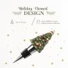 imageSpode Christmas Tree Tree Figural Bottle Stopper  Beverage ampamp Wine Stopper Ideal Christmas Home Dcor Holiday Wine Tools ampamp Christmas Gift for Wine Lovers  Decorative ampamp Reusable Bottle Stopper