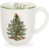 imageSpode Christmas Tree Cafe Mug  14 Oz Ceramic Holiday Coffee Mugs for Tea Hot Chocolate Lattes  Festive Design with Santa and Christmas Tree Motif  Microwave ampamp Dishwasher Safe