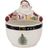 Christmas Tree Santa Nut Bowl