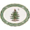 imageSpode Christmas Tree Candy Bowl  75Inch Earthenware Bowl for Candy Nuts Potpourri Holiday Decor  FoodSafe Decorative Design with Santa and Tree Motif  Christmas Gift Festive Tabletop AccentChristmas Tree Embossed Platter