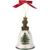 imageSpode Christmas Tree Collection Collectors Teddy Bear Bell Ornament 2022 Hanging Ornament Festive Holiday Dcor Keepsake 45 Inch Made of Dolomite