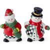 imageSpode Christmas Tree Snowman Salt and Pepper Shaker Set 2Piece Holiday Kitchen ampamp Table Dcor  Festive Home Accent Christmas GiftStocking Stuffer for Collectors ampamp Holiday Enthusiasts