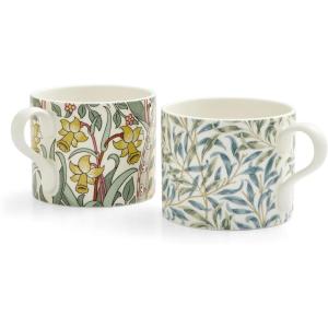 imageSpode Morris ampamp Co 12oz Mugs Set of 2 Pimpernel ampamp Forest Hare  Microwave ampamp Dishwasher Safe Elegant Porcelain Drinkware for Coffee Bar or Giftable Home Kitchen Mug Set Ideal for Coffee ampamp TeaDaffodil  Willow Bough