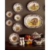 imageSpode Woodland Oval Fluted Dish with Pheasant Design  145 Inch Large Serving Platter  Serving Tray for Events Dinner Parties and Thanksgiving  Microwave and Dishwasher Safe