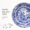 imageSpode Blue Italian Ascot Cereal Bowl Set of 48Inch Earthenware Bowls with Oriental Design Dishwasher ampamp Microwave Safe Tableware for Breakfast Soup Rice Dessert  Blue ampamp White Dinnerware
