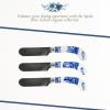 imageSpode Blue Italian Cheese Knife and 6 Spreaders Stainless Steel with Porcelain Handle 475 Inches Jam Spreader Butter and Pastry Knife