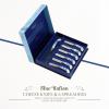 imageSpode Blue Italian Cheese Knife and 6 Spreaders Stainless Steel with Porcelain Handle 475 Inches Jam Spreader Butter and Pastry Knife