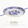 imageSpode Blue Italian Chip ampamp Dip Set  145 Inch Porcelain Serving Bowl with Center Sauce Dish  Dishwasher Microwave Freezer Safe  Elegant Serveware for Parties ampamp Entertaining
