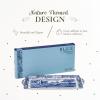 imageSpode Blue Italian Sandwich Tray 13 Inch Rectangular Platter with Handles  Elegant Decorative Serving Dish for Breads Appetizers Fruit  Porcelain Presentation for Entertaining Table Displays