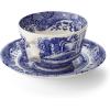 imageSpode Blue Italian Teacup and Saucer Set of 4Modern