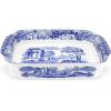 imageSpode Blue Italian Handled Rectangular Dish  15quot x 12quot Porcelain Tableware with Heritage Scroll Border ampamp Scenic Countryside Artwork  Large Decorative Serving Piece for Casserole ampamp Lasagna Bakeware