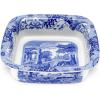 imageSpode Blue Italian Square Dish  10Inch Porcelain Serving Piece with Bold Intricate Scroll Border Decorative Table Dish for Salads Appetizers Pasta Desserts  Housewarming Gift