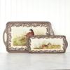 imagePimpernel Decorative Melamine Rectangular Serving Tray  1525quot x 65quot Durable Lightweight Platter for Snacks Drinks Coffee ampamp Appetizers Ideal for Dining Kitchen Bar ampamp Entertaining189 x 116 x 1