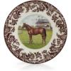 imageSpode Woodland Horse 8quot Salad Plate  American Paint Horse Design British Flowers Border Fine Earthenware Dish for Horse Lovers  Dishwasher Microwave Freezer Oven Safe  Made in EnglandThoroughbred Horse