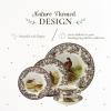 imageSpode Woodland 5Piece Thanksgiving Dinnerware Set  Porcelain Plates ampamp Teacup and Saucer Fall Dinnerware Collection  Microwave ampamp Dishwasher Safe  Elegant Autumn Tableware