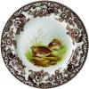imageSpode Woodland Quail Salad Plate  Game Bird Design 8 Inch Fine Earthenware with British Flowers Border Dishwasher Microwave ampamp Warm Oven Safe to 225F  Made in England Wildlife Tableware
