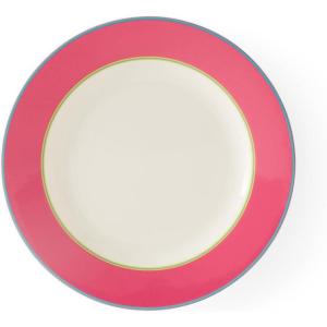 imageSpode Kit Kemp 95quot Calypso Side Plate  Vibrant Pink  Porcelain  Dishwasher and Microwave Safe  Ideal for Appetizers Dessert Snacks  Versatile Serving  Home ampamp Gathering Use