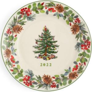 imageSpode  Christmas Tree 2022 Annual Collector Plate 8 inch Multicolor